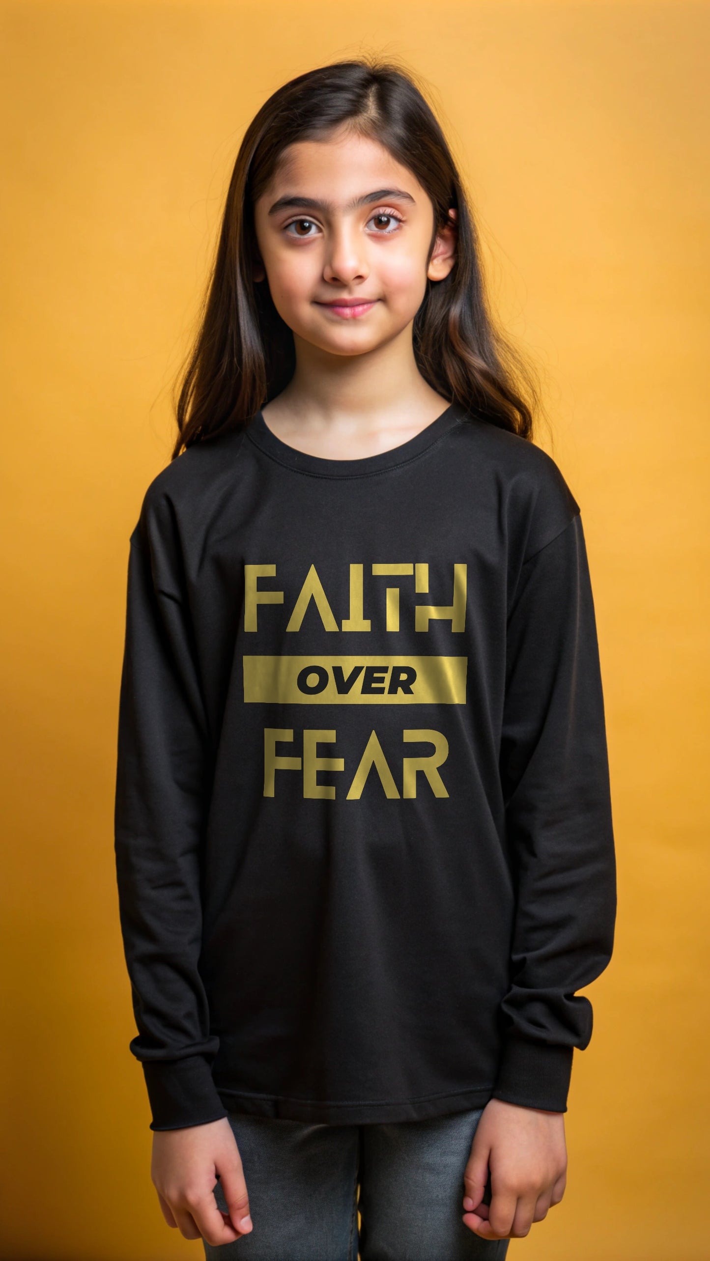 Faith over Fear - Youth long sleeve tee