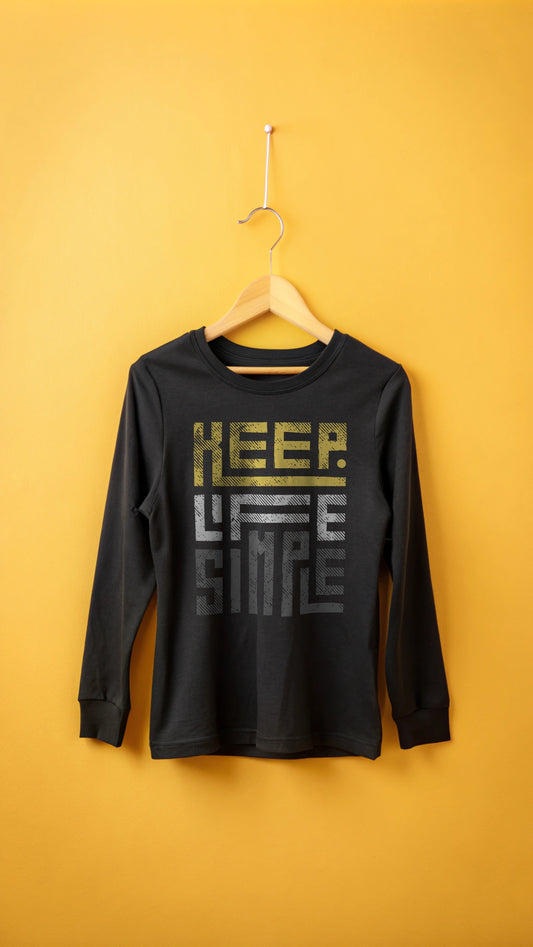 Keep Life Simple-Youth long sleeve tee