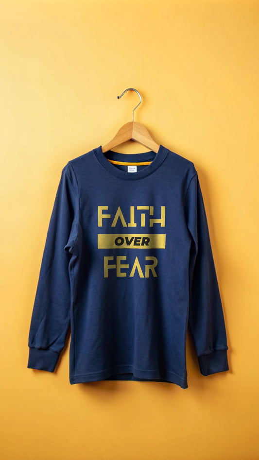 Faith over Fear - Youth long sleeve tee