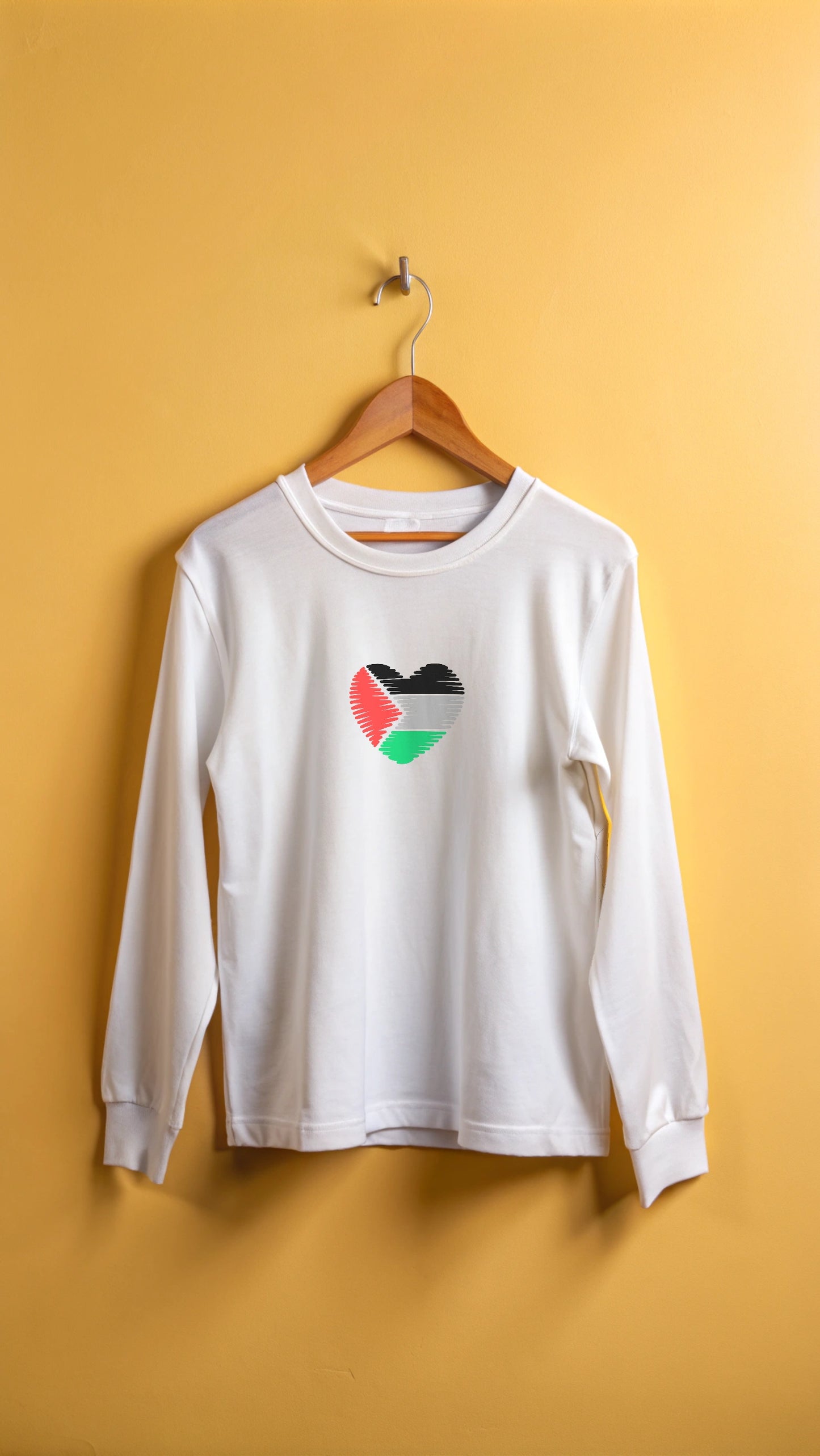 Palestine Heart - Youth long sleeve tee