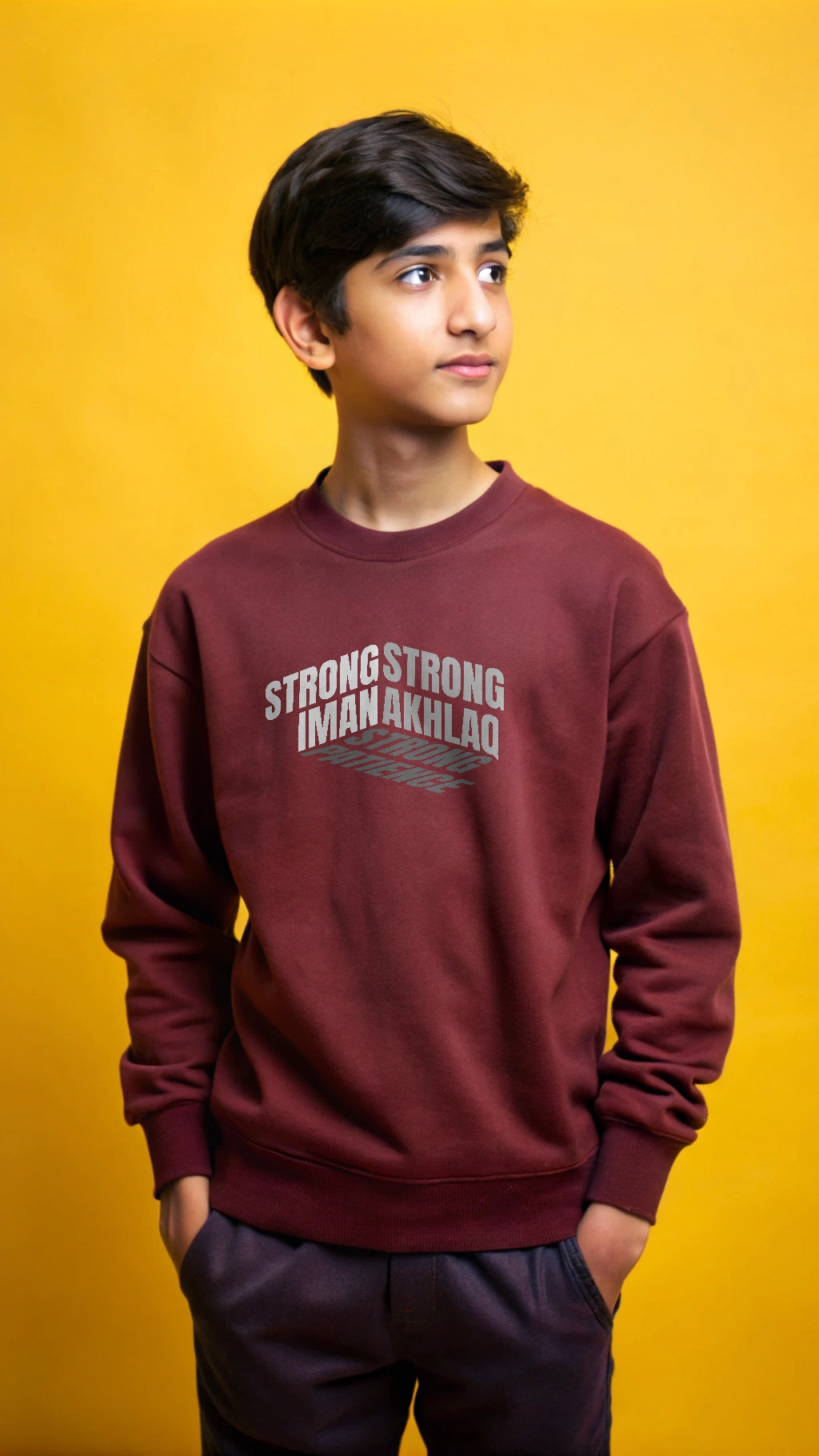 STRONG IMAN- Youth crewneck sweatshirt