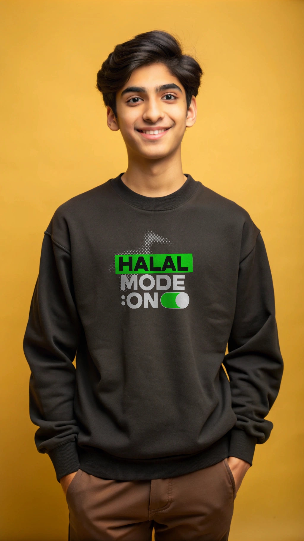 Halal Mode- Youth crewneck sweatshirt