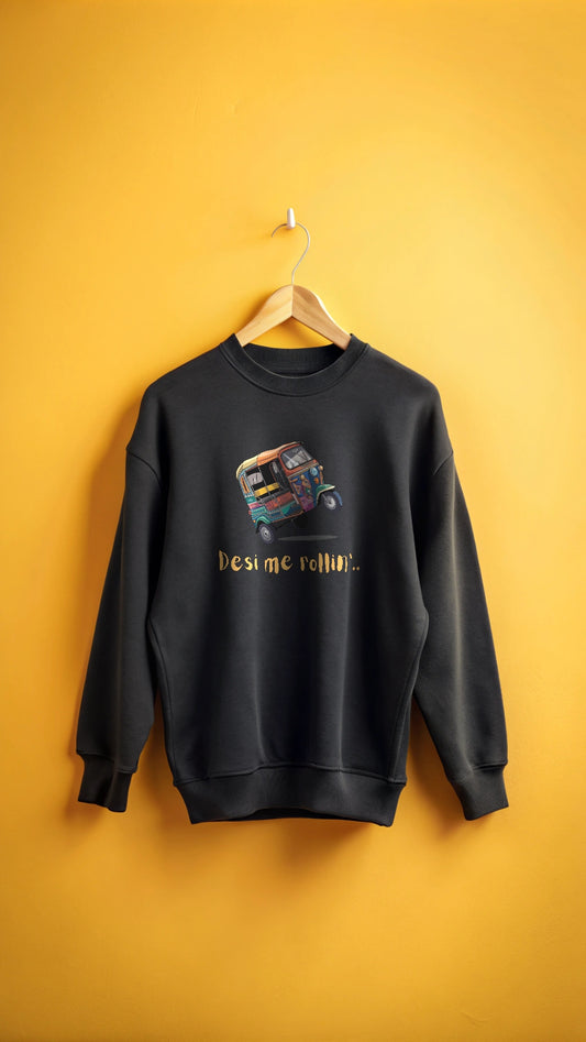 Desi Me Rollin - Youth crewneck sweatshirt