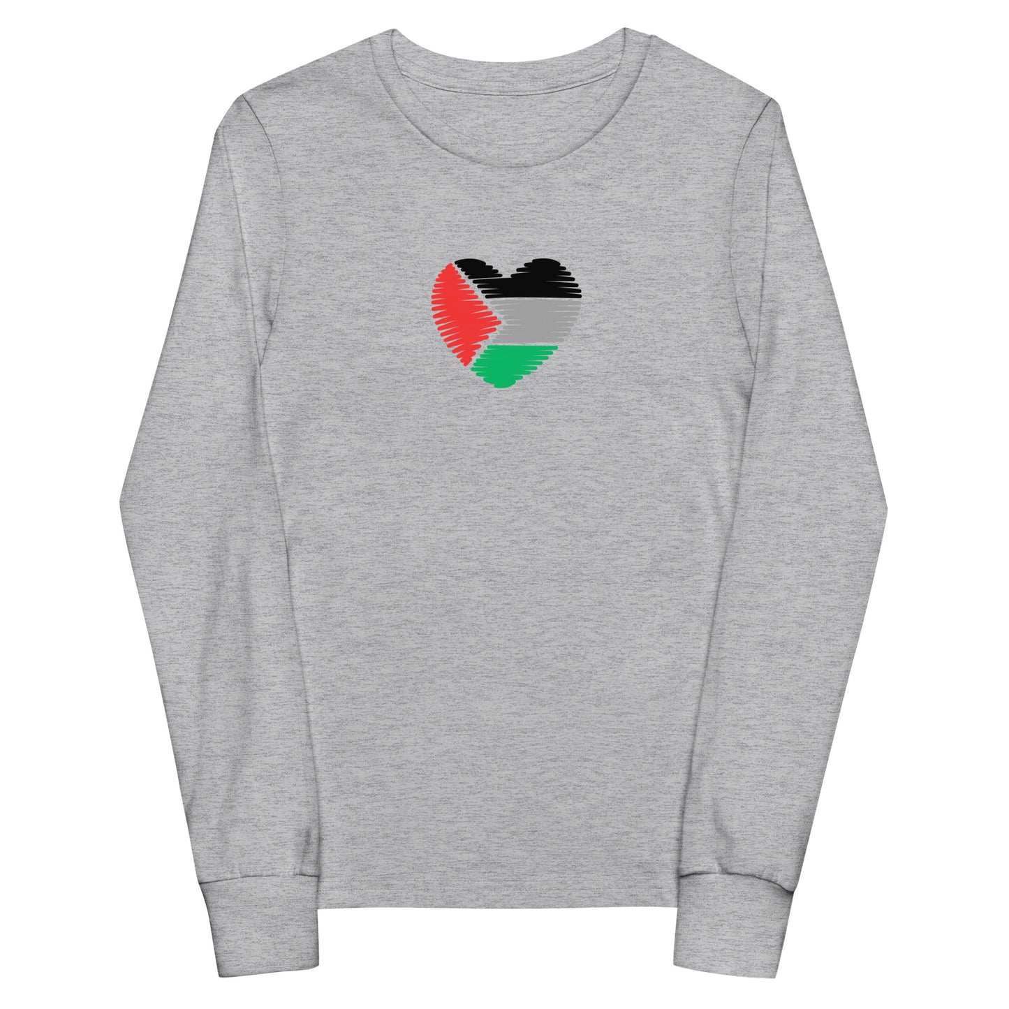 Palestine Heart - Youth long sleeve tee