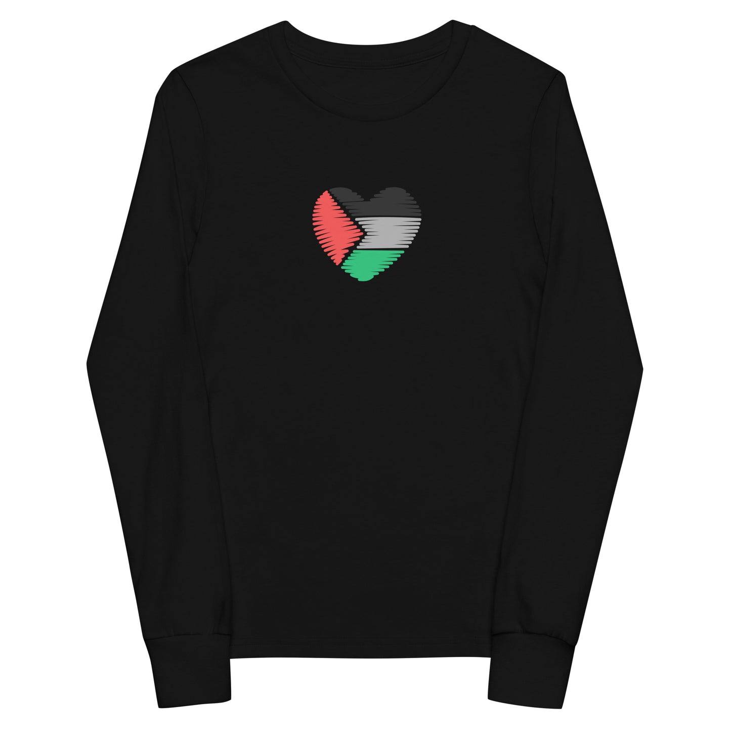 Palestine Heart - Youth long sleeve tee