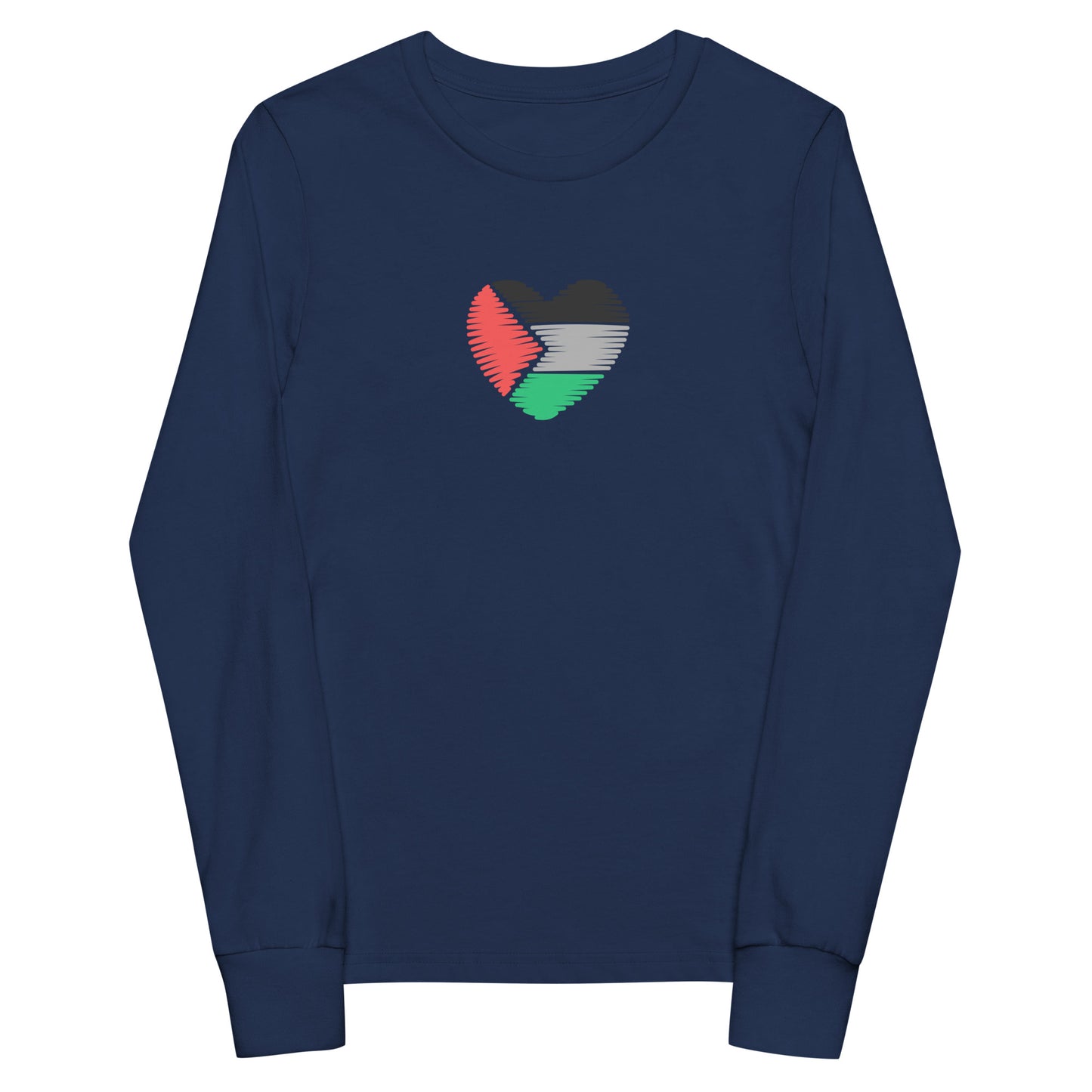 Palestine Heart - Youth long sleeve tee