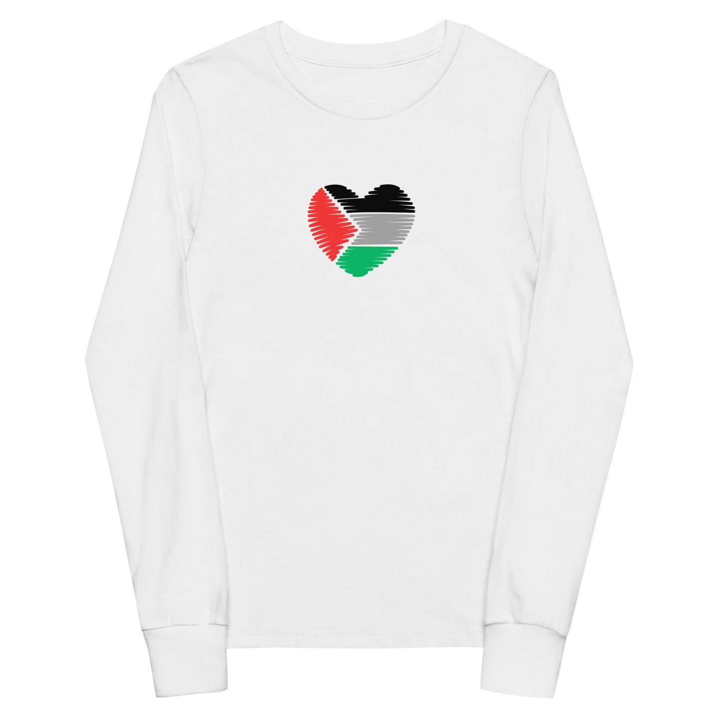 Palestine Heart - Youth long sleeve tee